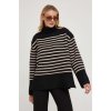 Dámský svetr a pulovr Answear Lab Vlněný svetr s golfem qc6061.fh černá