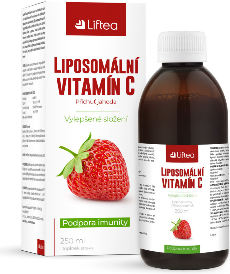 Liftea Liposomální vitamín C jahoda 250 ml od 349 Kč - Heureka.cz