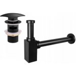 MEXEN/S Umyvadlový sifon s výpustí click-clack s přepadem, černý 7992660-70 – Sleviste.cz