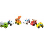 Viga Dřevěná autíčka 6ks – Zboží Dáma