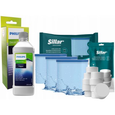 Saeco Philips 3 ks + tablety + odvápňovač Philips 250 ml – Zboží Dáma