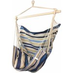 Sedco Houpací závěsné křeslo SWING s polštářky béžová/modrá 31027-2 – Zboží Dáma