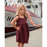 Jožánek dívčí šaty s vázáním na ramenou bordó – Sleviste.cz