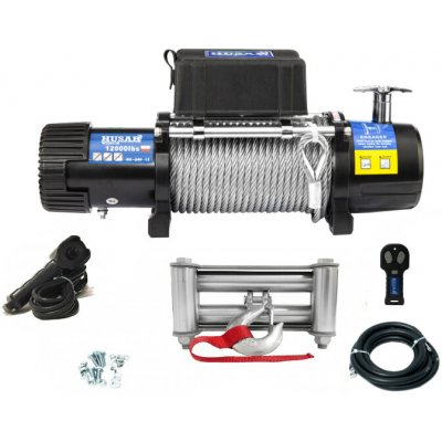 Elektrický lanový naviják 24V 5443kg ocelové lano 25m, Husar Winch BST 12000 Lbs – Hledejceny.cz