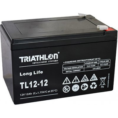 TRIATHLON TL12-12 12V 12Ah – Zbozi.Blesk.cz