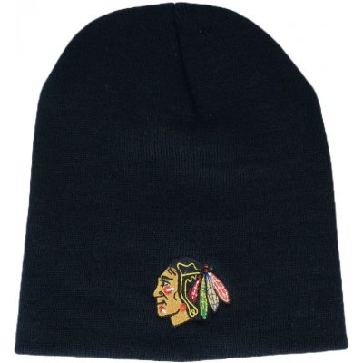 American Needle pánská zimní čepice Chicago Blackhawks Cuffless Knit Black – Hledejceny.cz