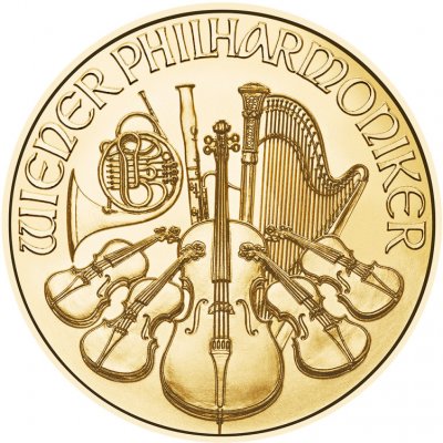Münze Österreich Zlatá mince Wiener Philharmoniker ATS 1/10 oz – Zboží Mobilmania