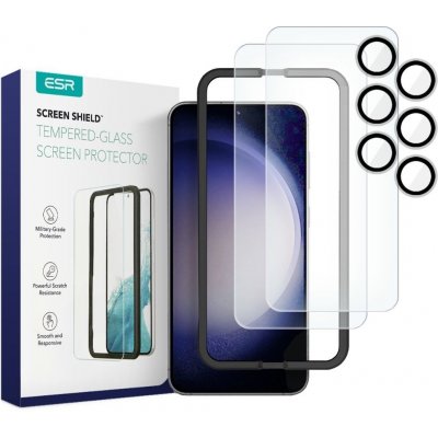 ESR Protector 2-PACK, 2 tvrzené skla s aplikátorem, 2 skla na čočku, Samsung Galaxy S23 Plus 4894240175781 – Zboží Mobilmania