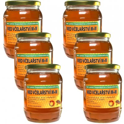Včelařství M+M top 6x900g střednětmavých lesních medů 5400g – Hledejceny.cz
