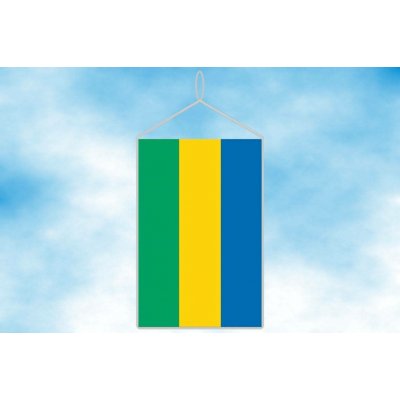 LIBEA, s.r.o. Gabon stolní vlaječka Uchycení: Šňůrka (pro zavěšení) – Hledejceny.cz