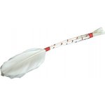 Mašlovačka pletená 19 cm, peří – Zboží Dáma