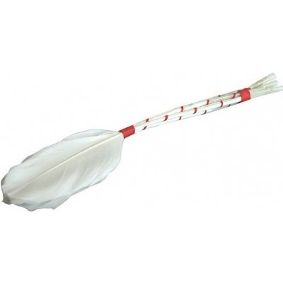 Mašlovačka pletená 19 cm, peří – Zboží Dáma