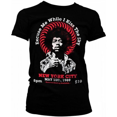 Jimi Hendrix Live In NYC / Excuse Me While I Kiss black – Zboží Mobilmania