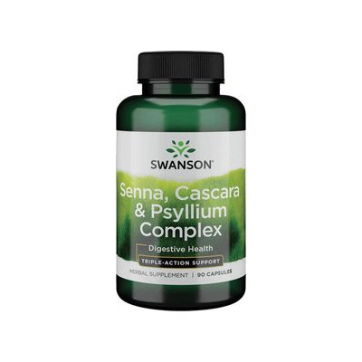 Swanson Senna Cascara & Psyllium Complex 90 kapslí – Hledejceny.cz