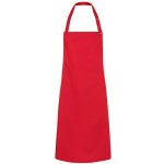 Karlowsky Gastro zástěra s laclem KY072 Red 75 x 95 cm