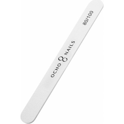 Ocho Nails pilník rovný 80/100 10 ks – Zboží Mobilmania