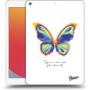 Pouzdro na tablet Picasee silikonový obal pro Apple iPad 10.2 2020 8. gen Diamanty White průhledný