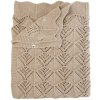 Dětská deka BIBS pletená vlnkovaná deka z BIO bavlny