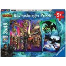 Ravensburger Jak vycvičit draka III 3 x 49 dílků