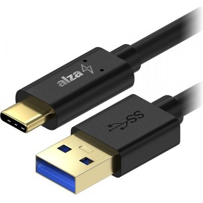 AlzaPower APW-CBTC0040B Core USB-A to USB-C 3.2 Gen 1, 60W 5Gbp, 0.5m, černý