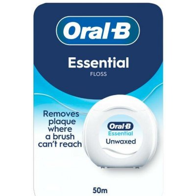 Oral-B Essential nevoskovaná zubní nit 50 m – Zboží Dáma