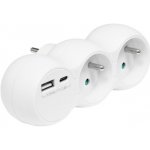 Ecolite XQBZ-01/3 2x kulatá, USB-A+ USB-C – Hledejceny.cz