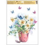 Anděl Přerov Okenní fólie kytice s kuřátky 30 x 42 cm – Hledejceny.cz