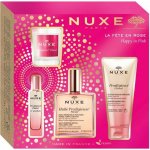 Nuxe Happy in Pink multifunkční olej 100 ml + sprchový gel 100 ml + EDP 15 ml + vonná svíčka 70 g dárková sada – Zboží Dáma