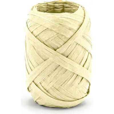 Stuha Raffia KRÉMOVÁ, 5 mm x 10 m – Zboží Dáma