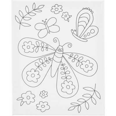 Creative Malířské plátno s předtiskem 24x30 cm MOTÝLI – Hledejceny.cz