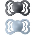 Bibs Couture ortodontické silikon 2ks Iron Baby Blue – Zboží Mobilmania