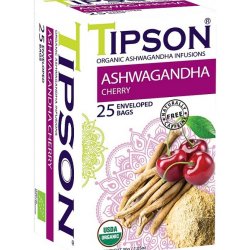 Tipson BIO bylinný čaj AŠVAGANDA TŘEŠEŇ 25 x 1,5 g