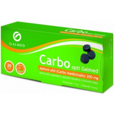 Galmed opti Carbo medicinalis 300 mg 20 tablet