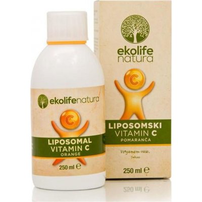 Ekolife Natura Liposomal Vitamin C 500mg, 250ml pomeranč (Lipozomální vitamín C)
