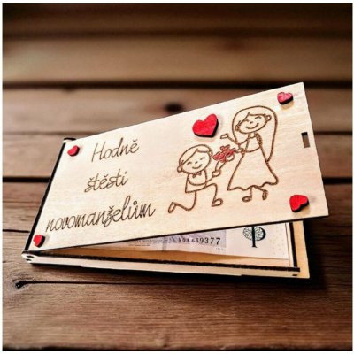 Dekorace z Řečice Dárková krabička na peníze ke svatbě ♥️ 1. – Zboží Dáma
