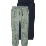 lupilu Chlapecké tepláky 2 kusy tmavě zelená modrá – Zboží Dáma