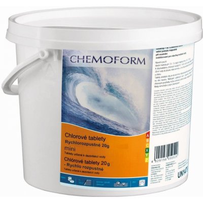 CHEMOFORM Chlórové tablety Mini rychlorozpustné 10 kg – Hledejceny.cz