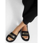 Guess dámské pantofle nazouváky Peers černé – Sleviste.cz