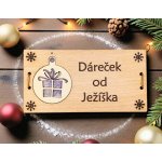 Dekorace z Řečice Dřevěné vánoční přání na peníze od Ježíška – Zboží Dáma