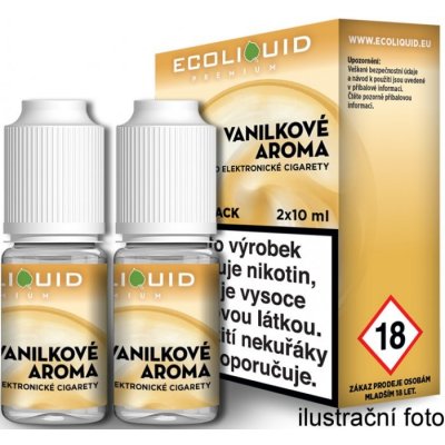 Ecoliquid Premium 2Pack Vanilla 2 x 10 ml 18 mg – Hledejceny.cz