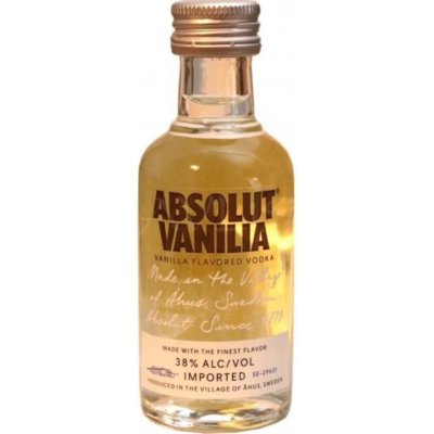 Absolut Vanilia 38% 0,05 l (holá láhev) – Zboží Dáma