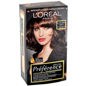 L'Oréal Préférence Récital 4.15/M1 Caracas Inte. ledově čokoládová barva na vlasy