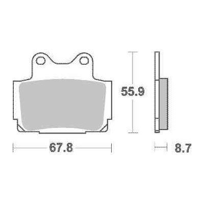 Brzdové destičky TRW Lucas zadní YAMAHA XJ 600 N,S (Diversion) (92-03) rok 92-03 | Zboží Auto