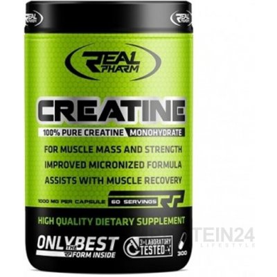 Real Pharm Creatine Monohydrate 300 kapslí – Hledejceny.cz