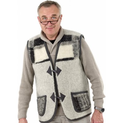 Ovčí Věci vesta z ovčí vlny na kolíky Alpen 1115-7-13 – Sleviste.cz