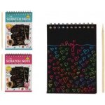 Teddies Škrabací Vyškrabovací notes barevný 10 listů 10x14cm 2 barvy v sáčku – Hledejceny.cz