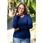 Jsem máma Funkční kojicí tričko Merino Modré – Zboží Mobilmania