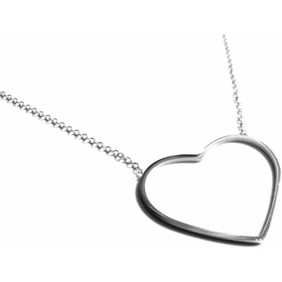 Steel Jewelry Náhrdelník srdce z chirurgické oceli NH171023 – Zboží Mobilmania