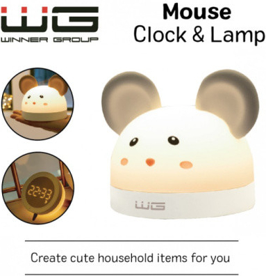 Winner Stolní lampa Myška s budíkem 9965