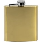 Ocelová kapesní lahev placatka zlatá v dárkovém balení 175 ml – Zboží Dáma